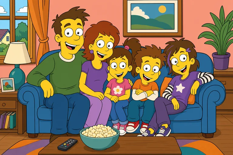 Cartoon Sitcom comic style sample