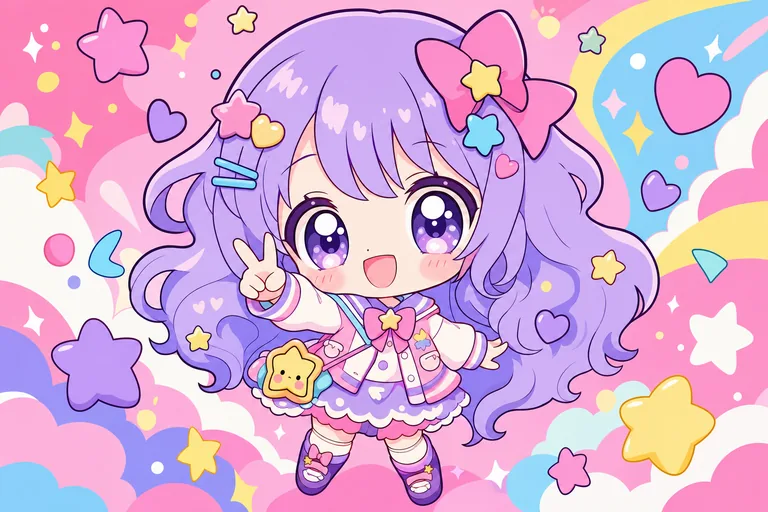 Chibi Kawaii comic style sample