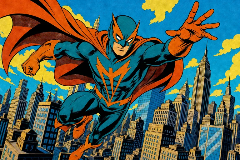 Superhero Comic comic style sample